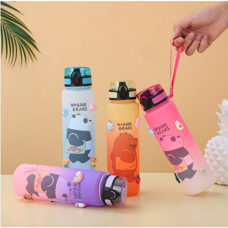 Botol Minum DwiFungsi Model Cartoon WeBabeBears