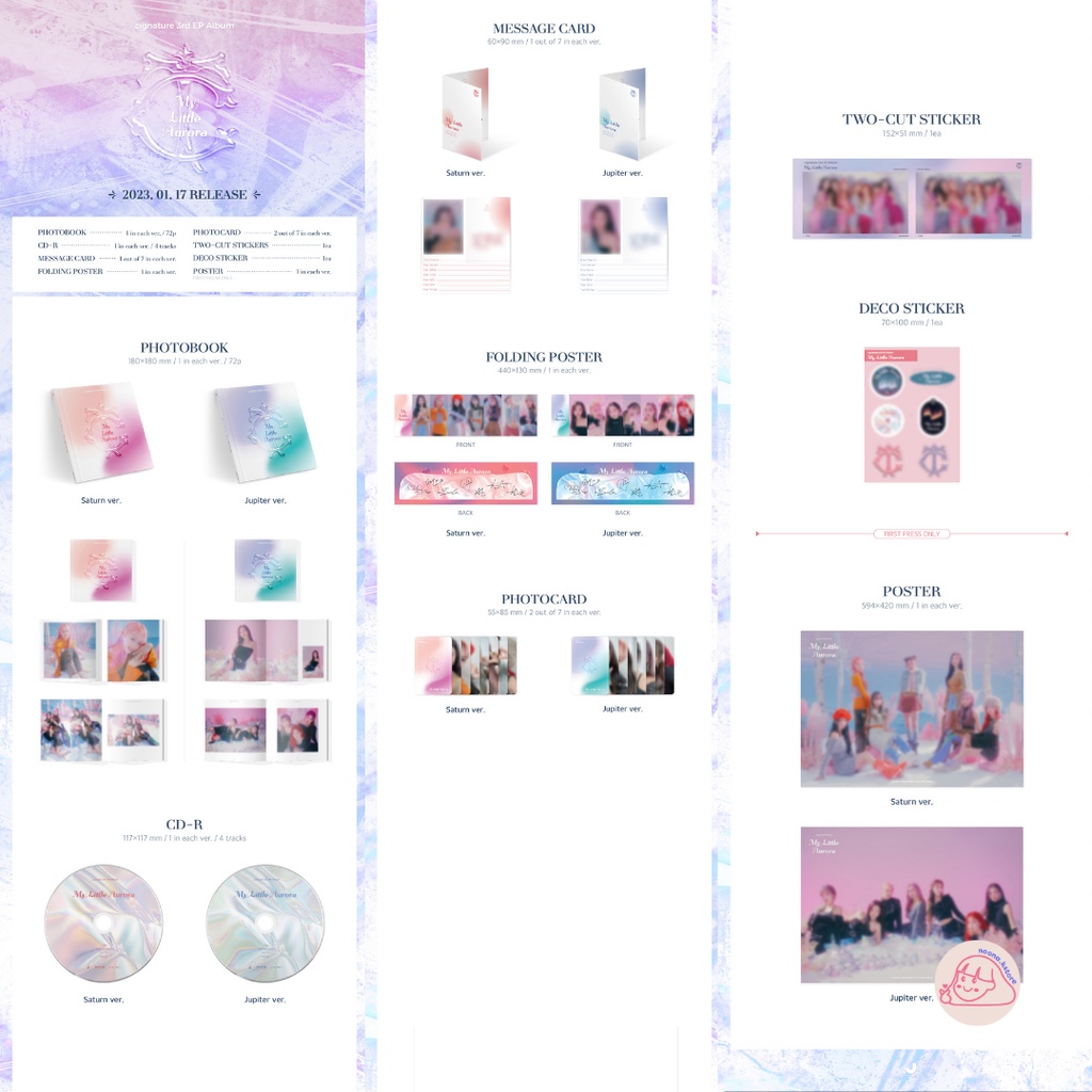 [PO] CIGNATURE 3rd EP Album - MY LITTLE AURORA