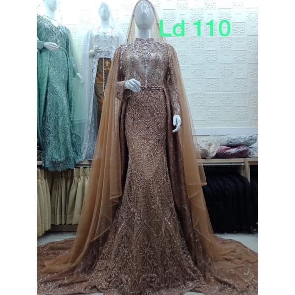 GAUN PENGANTIN BALERO | GAUN JUBAH|BAJU WEDDING BEREKOR | GAUN MEWAH PAYETAN | BAJU PENGANTIN MODERN