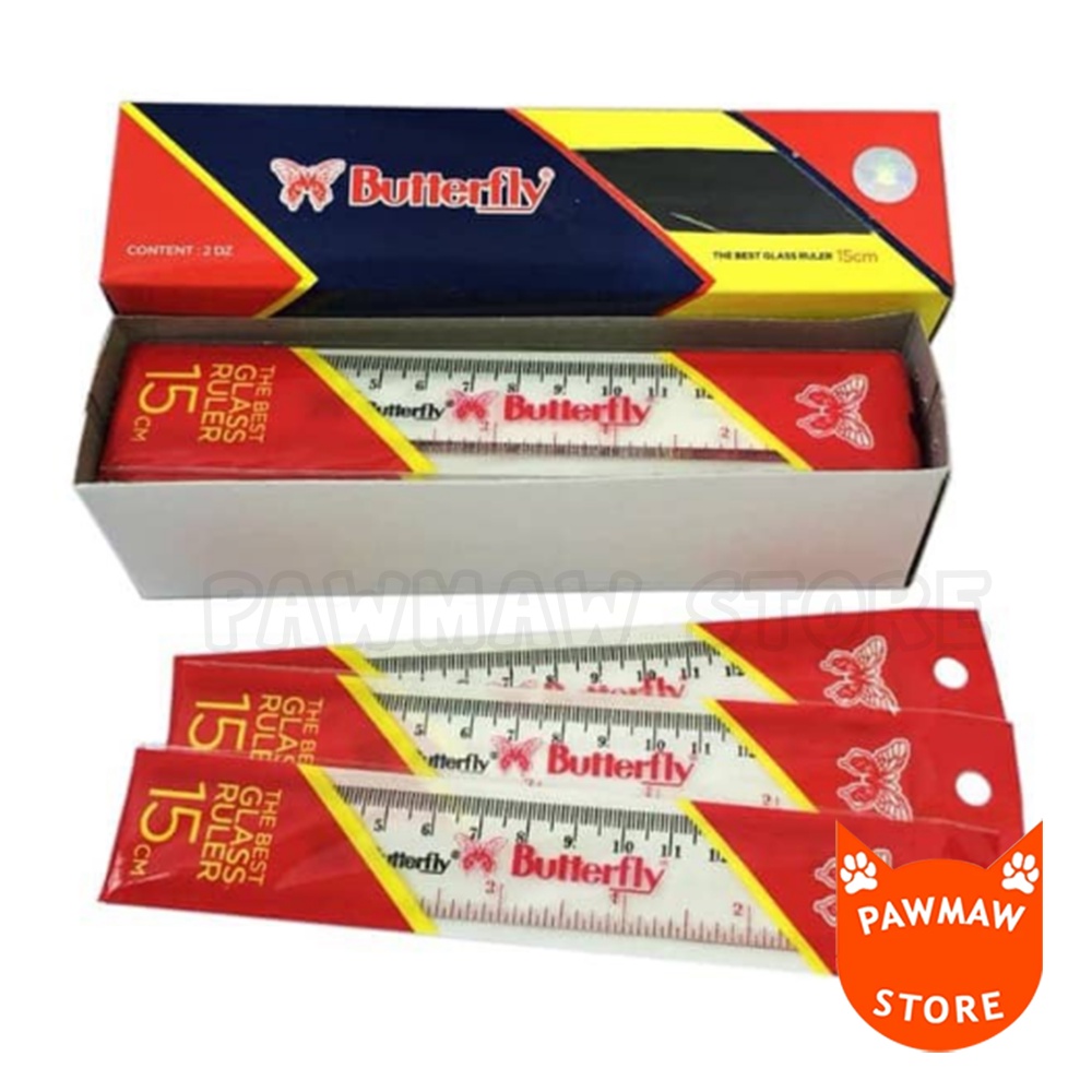 

Penggaris Butterfly 15 cm ( PACK = 24)