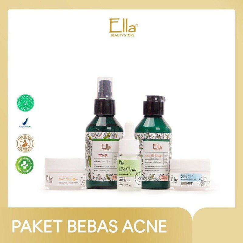 Ella Skin CarePaket Bebas Acne (Jerawat Aktif)