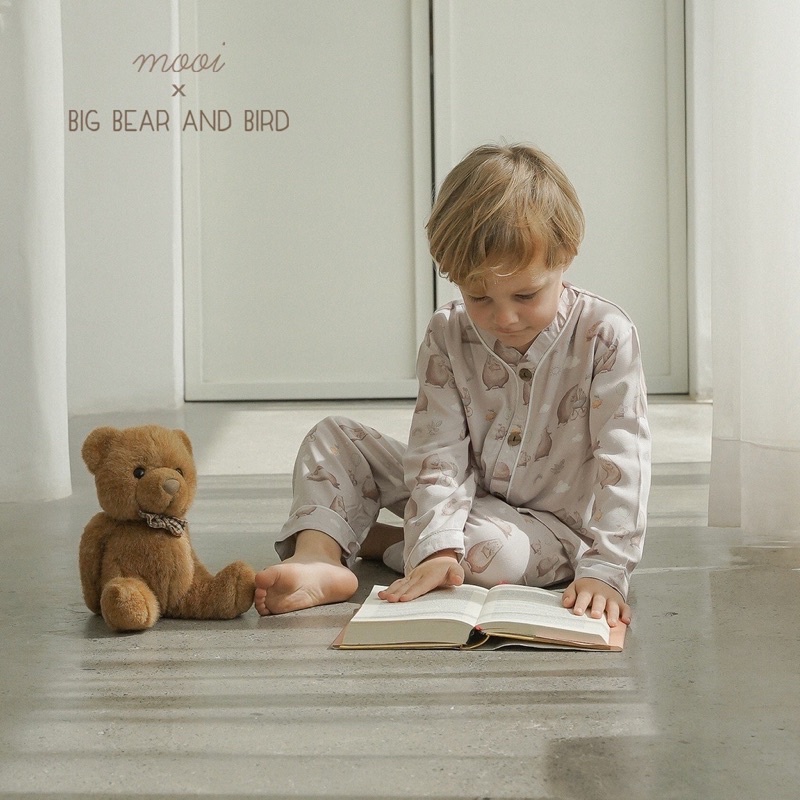 MOOI LONG PAJAMA KIDS X BIG BEAR AND BIRD