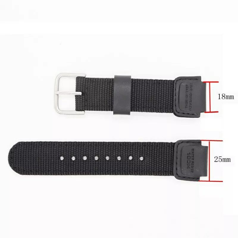 Tali jam strap jam tangan kwalitas original Nylon strap fit for AE-1000 AE 1000  W-S200H  W S200H W-800H  W-216H  735H  W-215 AEQ-110 SGW-300H 400H 500H MRW-200H