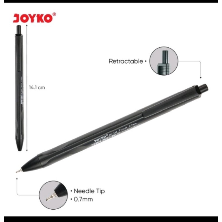 

Pulpen / Pena Joyko / BP-338 / Vokus / 0.7 mm / Triangular Grip