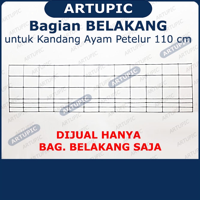 BELAKANG SAJA untuk Kandang Ayam Petelur ARTUPIC Baterai Kandang