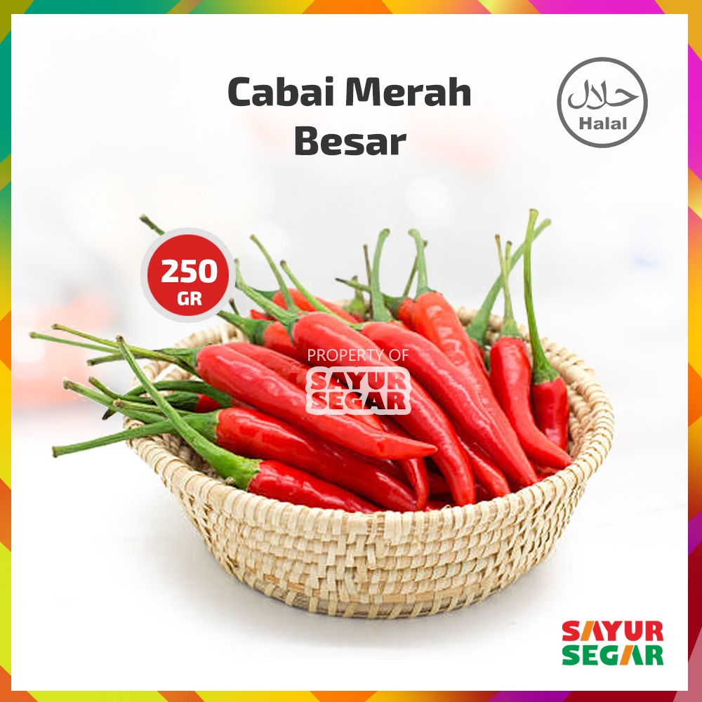 Jual Cabai Cabe Merah Besar [250g] Tw Merah Shopee Indonesia