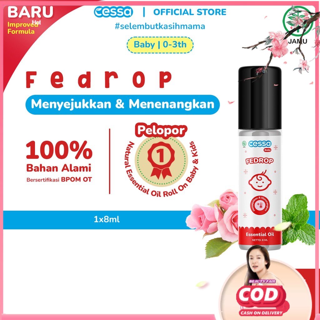 [BF] [100% ORIGINAL] CESSA BABY FEDROP FEVER DROP - ESSENTIAL OIL PENURUN DEMAM BAYI