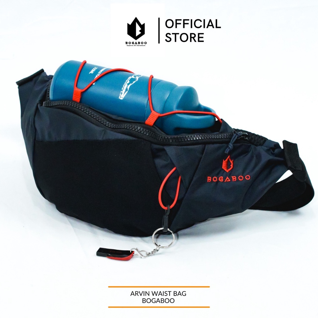 Tas Pinggang Bogaboo Seri ARVIN Waterproof Pria Wanita - Waist Bag Anti Air - Tas Sling Bag - Tas Se