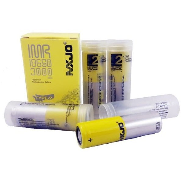 MXJO BATTERY 18650 3000MAH 35A YELLOW BATERAI VAPE BATRE VAPOR KUNING