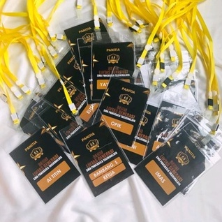 

ID CARD KARTU PANITIA 1 PCS + MIKA UKURAN (7X10 cm) + ISI KARTU KEPLEK PANITIA BAHAN ART PAPER 260 GRM