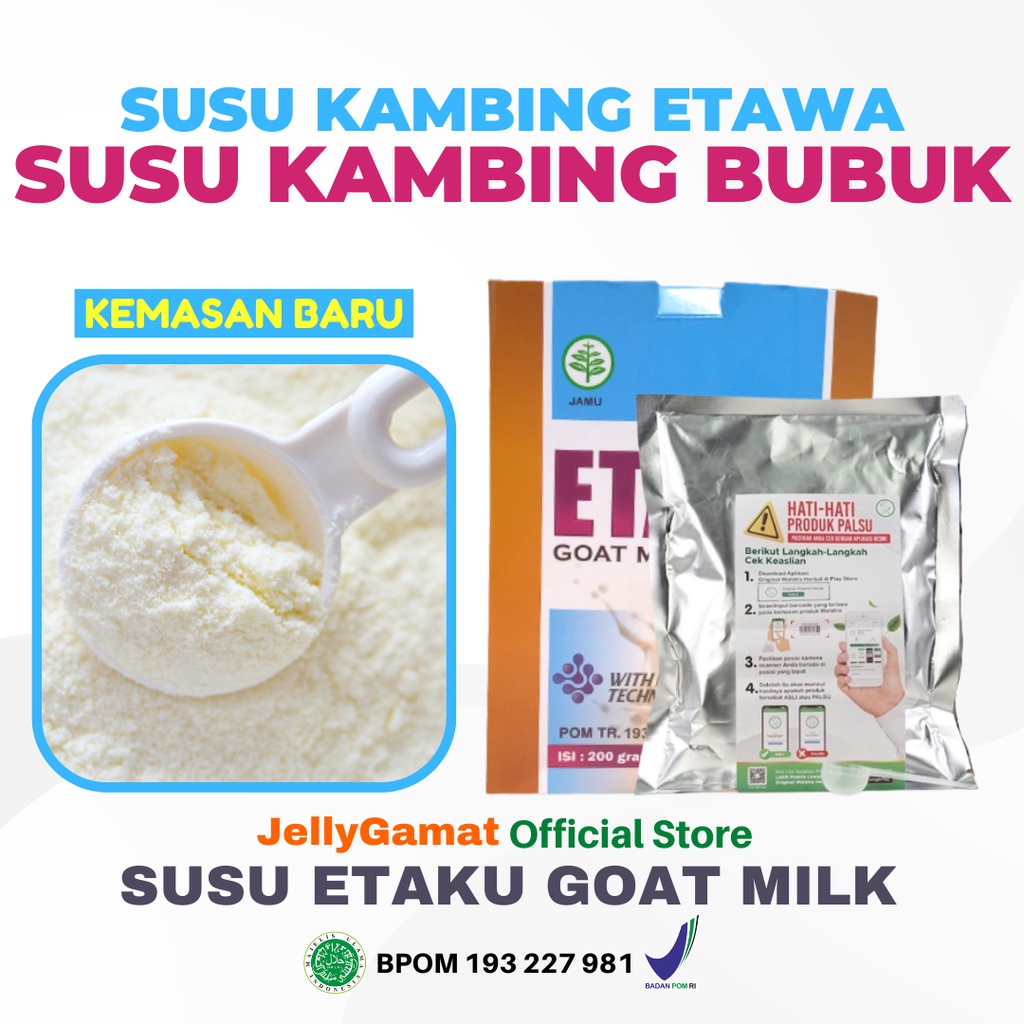 

Susu Kambing Etawa Bubuk Asli di Semarang Susu Kambing Etawa Etaku Goatmilk 1 Box 200gr HALAL & BPOM