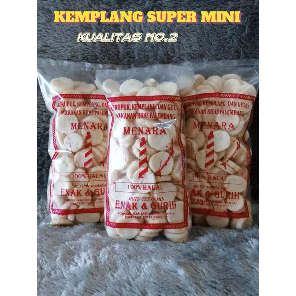 

KEMPLANG MINI_KUALITAS NO.2 / KERUPUK KEMPLANG PALEMBANG / 250 GRAM