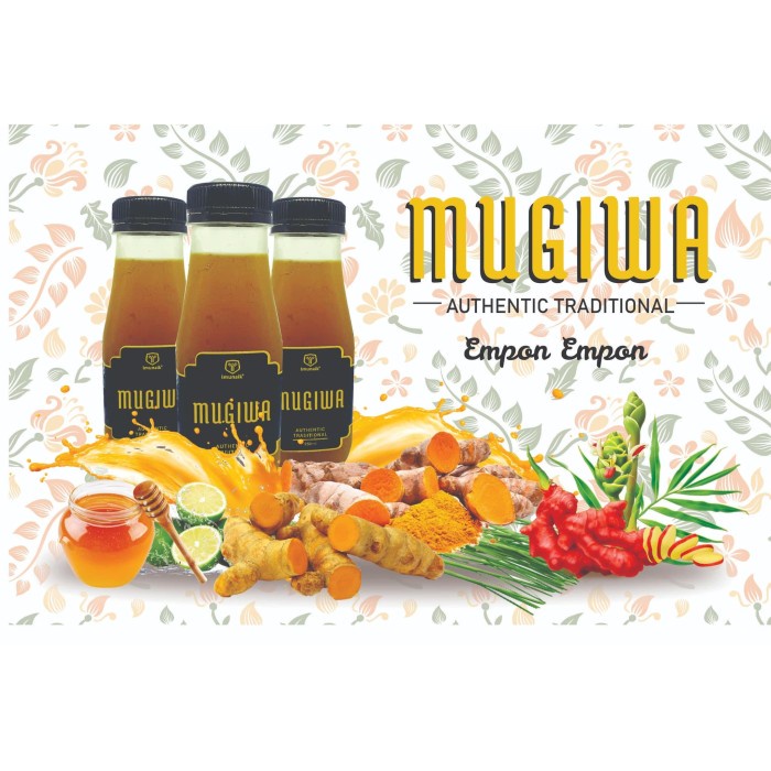 

Terlaris ✨ - Mugiwa - Empon empon - Minuman tradisional - Jamu - 250 ml 2.1.23