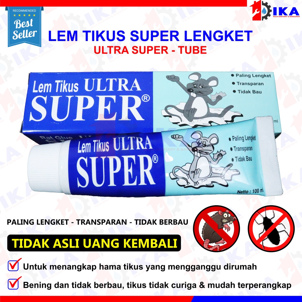 LEM TIKUS ULTRA ORIGINAL 100% (PALSU UANG KEMBALI) PEREKAT RACUN SERANGGA NEMPEL KUAT ASLI