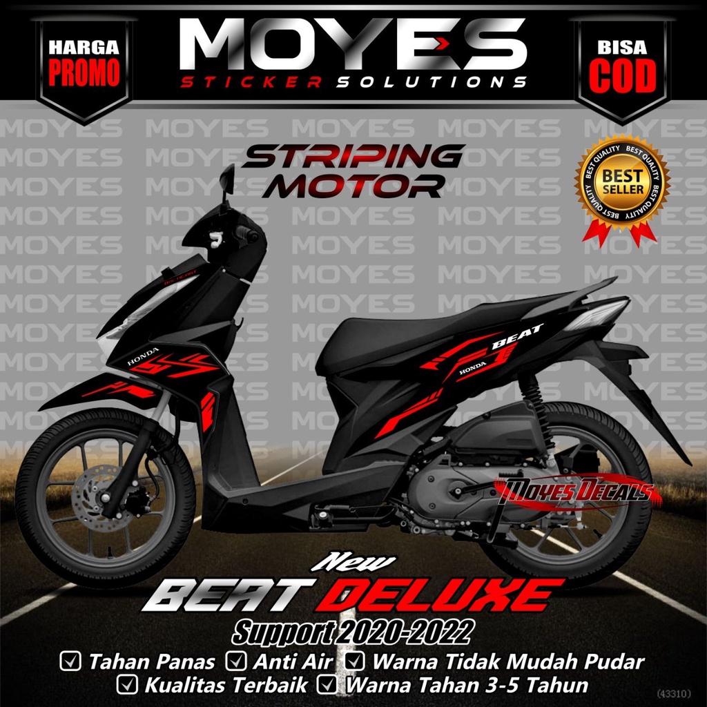 stiker strifing stiker Beat Deluxe strifing variasi motor Beat Deluxe 2020-2021