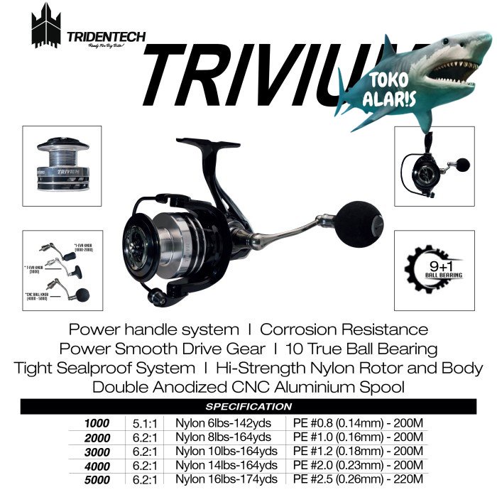 Reel Tridentech Trivium 21 - 1000