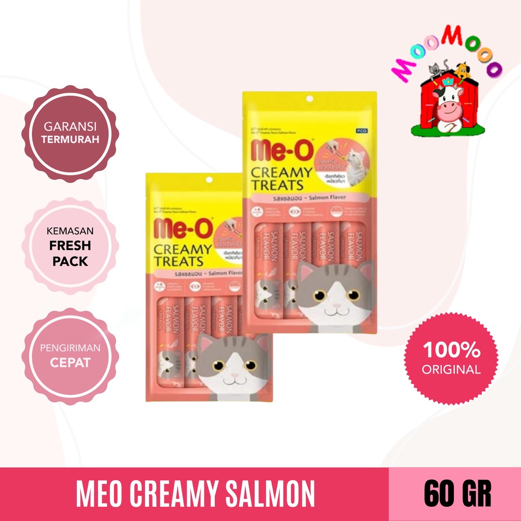 Salmon - Meo Creamy Treats Liquid Snack Meo Kucing