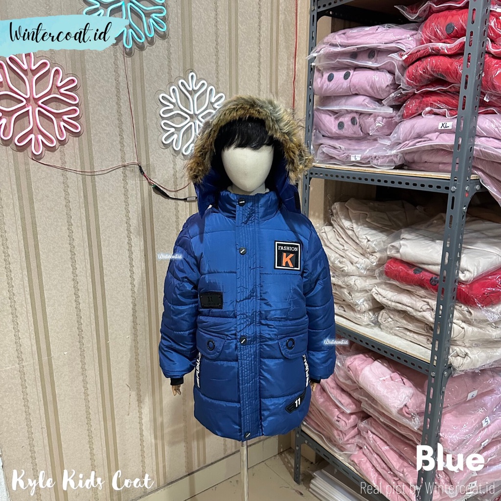 Winter coat KYLE boys Mantel Jaket Bulu Angsa anak cowok laki laki import hitam musim dingin