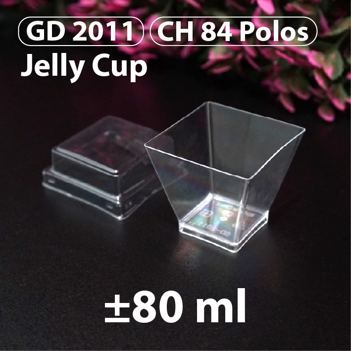 Gelas Puding 80 ml - Jelly Cup GD 2011 atau CH 84 Polos
