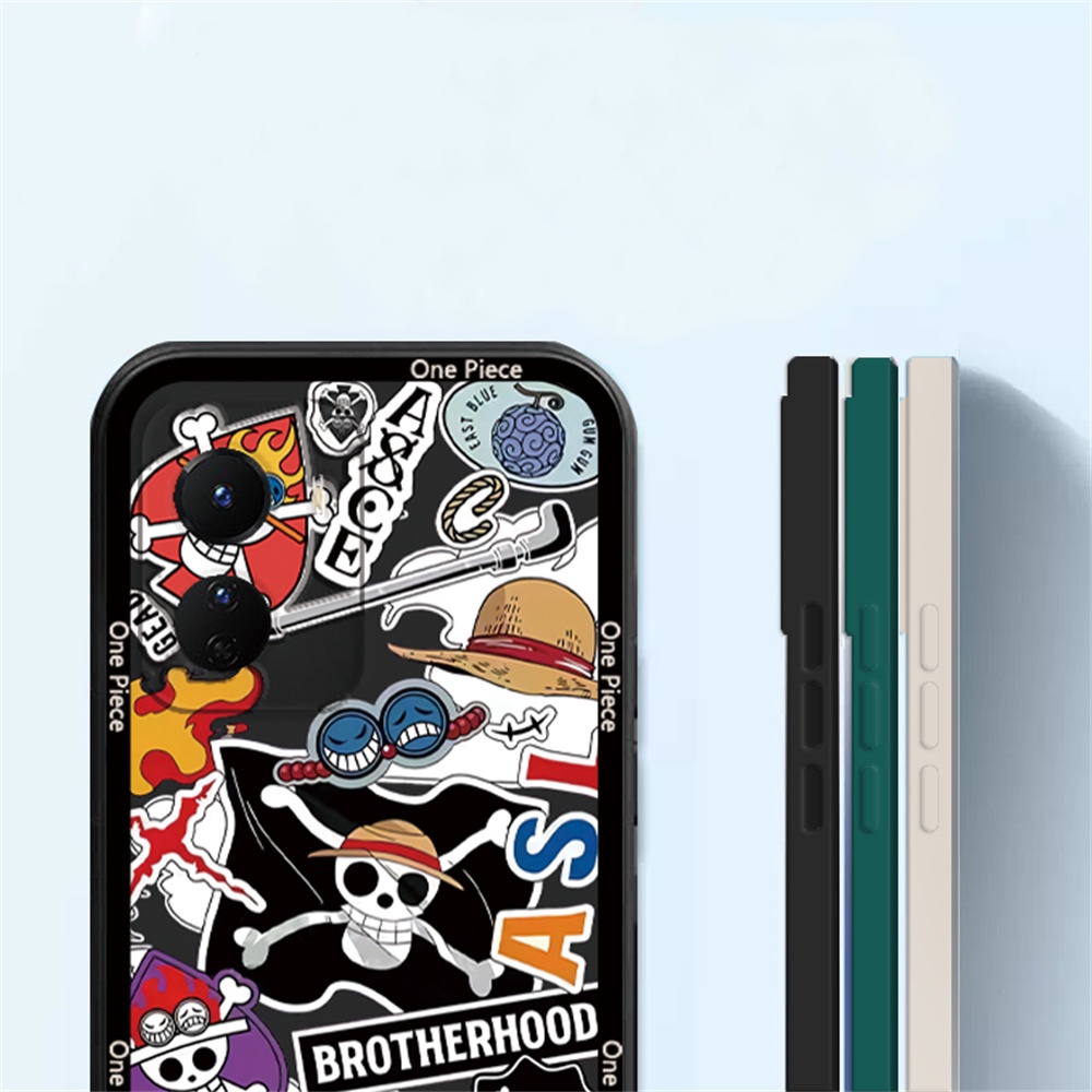IPHONE Case Kompatibel Untuk Iphone14 Pro Max IPhone13 Pro Max IPhone11 IPhone12 IPhoneXR XS 6 6S 78 Plus SE 2020 One Piece Luffy Brook and the Devil Fruit Soft Silicone Phone Case Cover