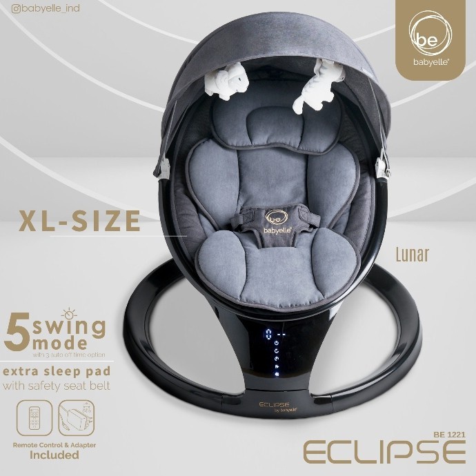 Bayi Babyelle Swing Bed Eclipse / Ayunan Bayi Elektrik Otomatis Bouncer