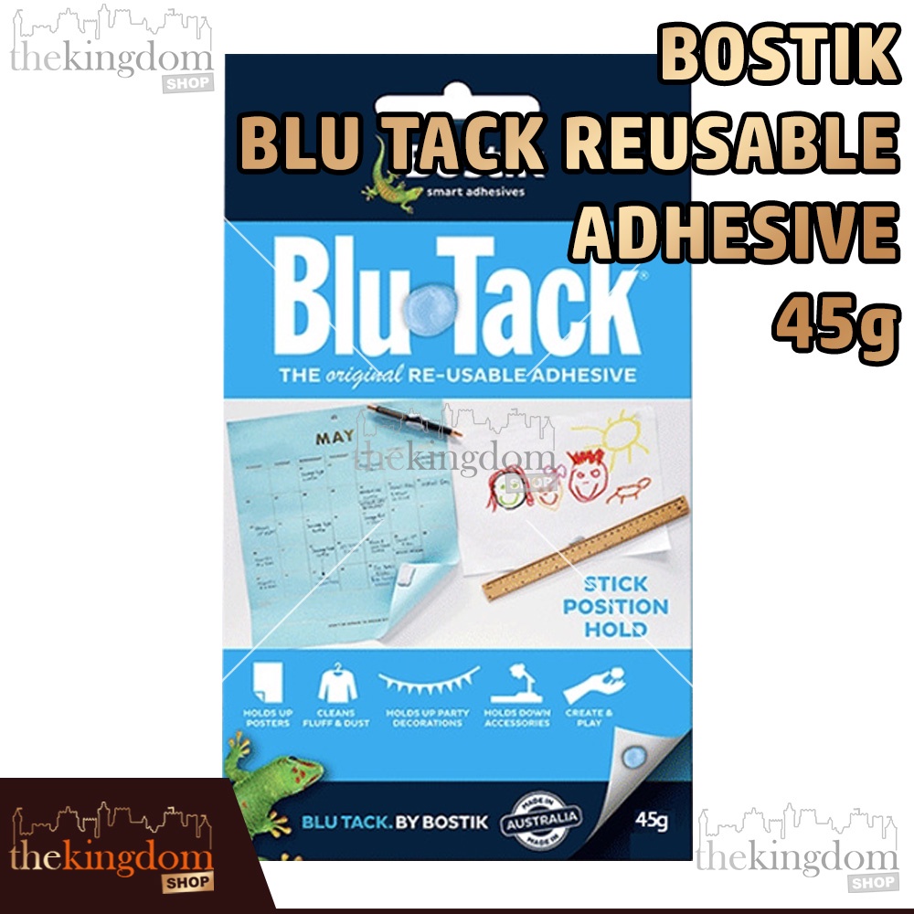 

Bostik Blu Tack Reusable Adhesive 45g Glue White Blue Lem Perekat