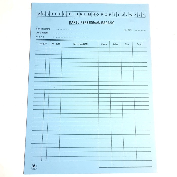 

*#*#*#] Kartu Stok Persediaan Barang Besar