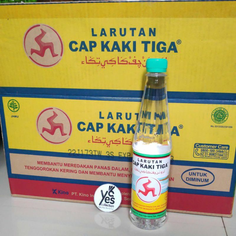 Panas Dalam 500ml Botol Besar Larutan Cap Kaki Tiga 3 Sariawan tenggorokan kering Minuman Segar