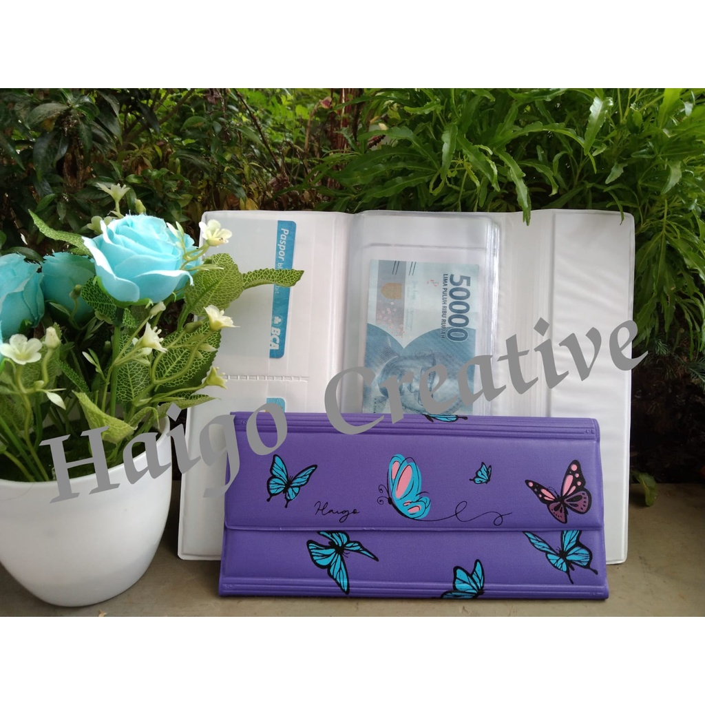 DOMPET MOTIF KUPU KUPU SABLON - ORGANIZIER