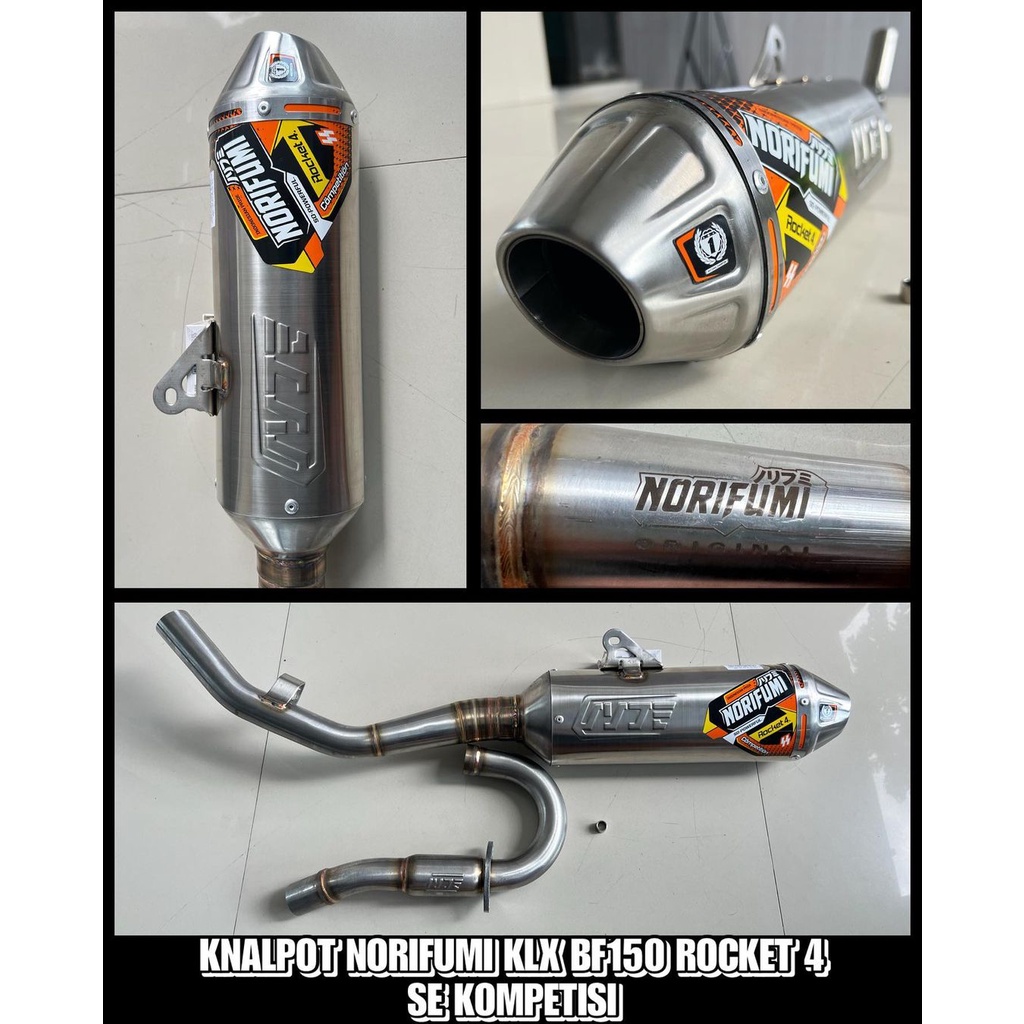 knalpot norifumi rocket 4 KLX BORE UP norifumi rocket 4 BORE UP KLX