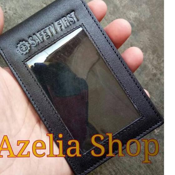 

ナ id card holder kulit/name tag/tempat id card kulit logo K3 SAFETY FIRST Model Baru