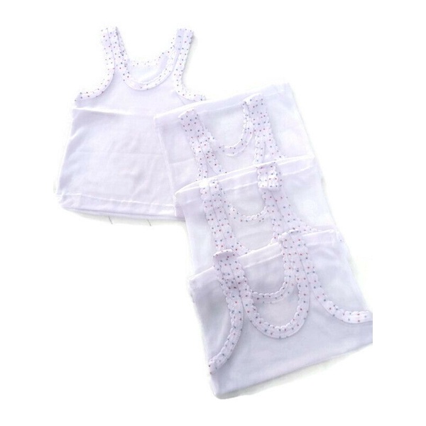 Promo Murah 12 Pcs  Singlet Bayi S /M/L/XL/3L/4L, Kaos Dalam Bayi Dan  Anak , Singlet Bayi Lusinan