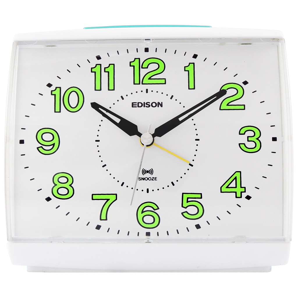 Jam Weker Alarm Edison Sweep Snooze EDA 2011 Dimensi 14.5cm x 13cm