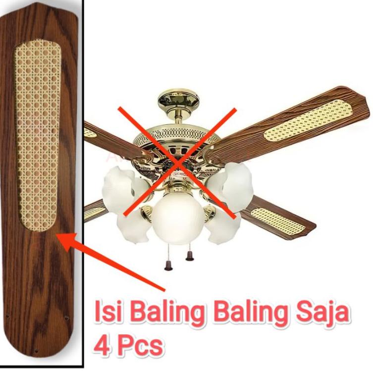 SALEE!!!!.. Baling-baling Lampu Hias Kipas Angin Plafon Gantung Clasic Multi Merek UCHIDA dll 1 Set 