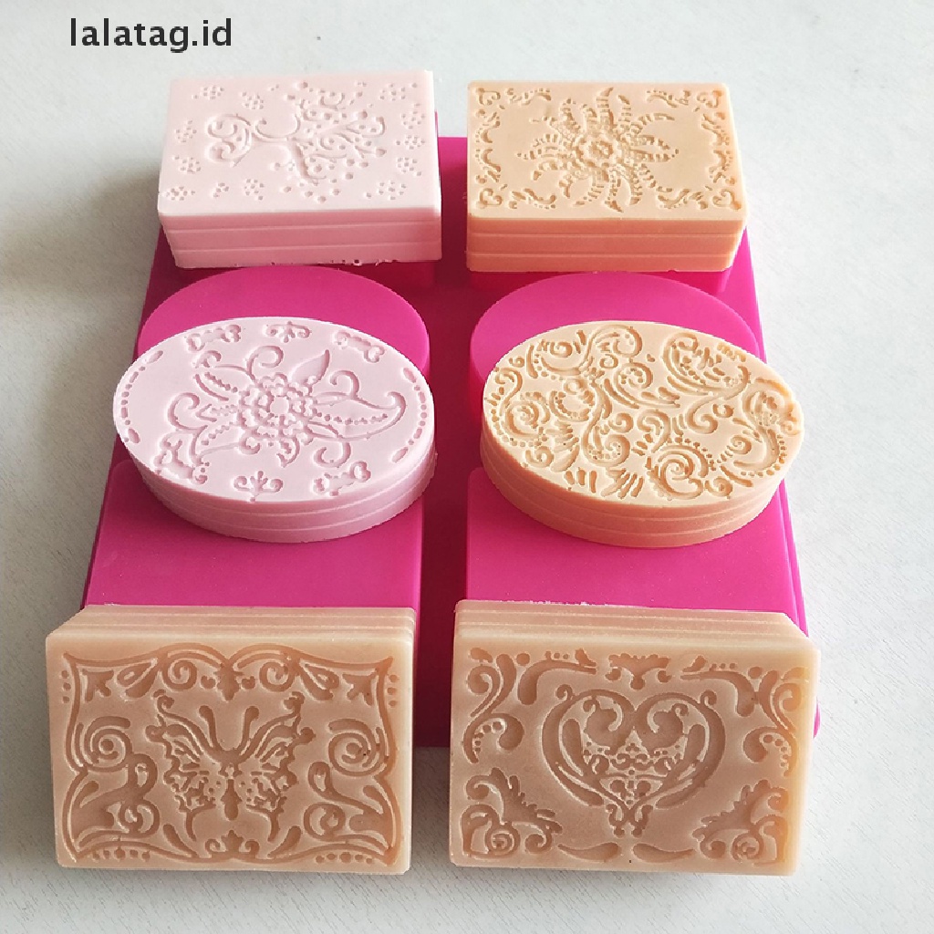 [lalatag] Cetakan Sabun Silikon Oval Persegi Panjang 6rongga Handmade Soap Making Craft DIY Mold [ID]