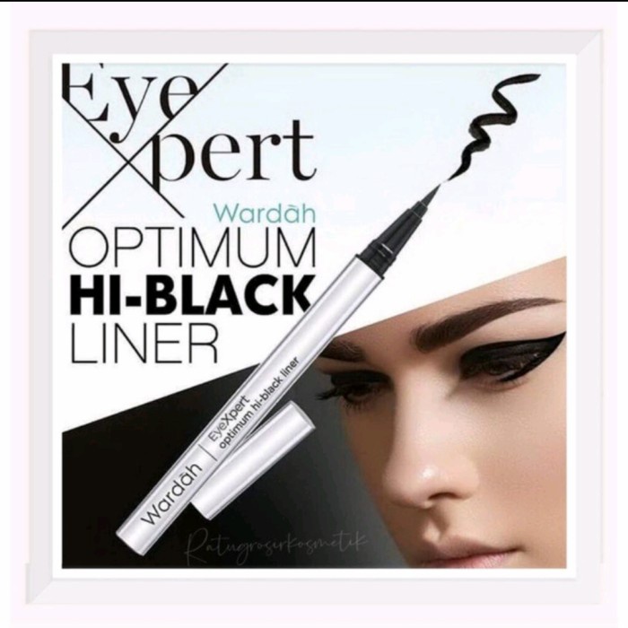 WARDAH EYEXPERT OPTIMUM HI-BLACK LINER - EYELINER SPIDOL WATERPROOF