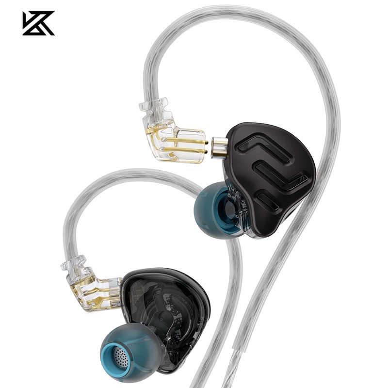 Kz ZNA Earphone Kabel Logam Metal Di Telinga Game HiFi Headset Versi Baru