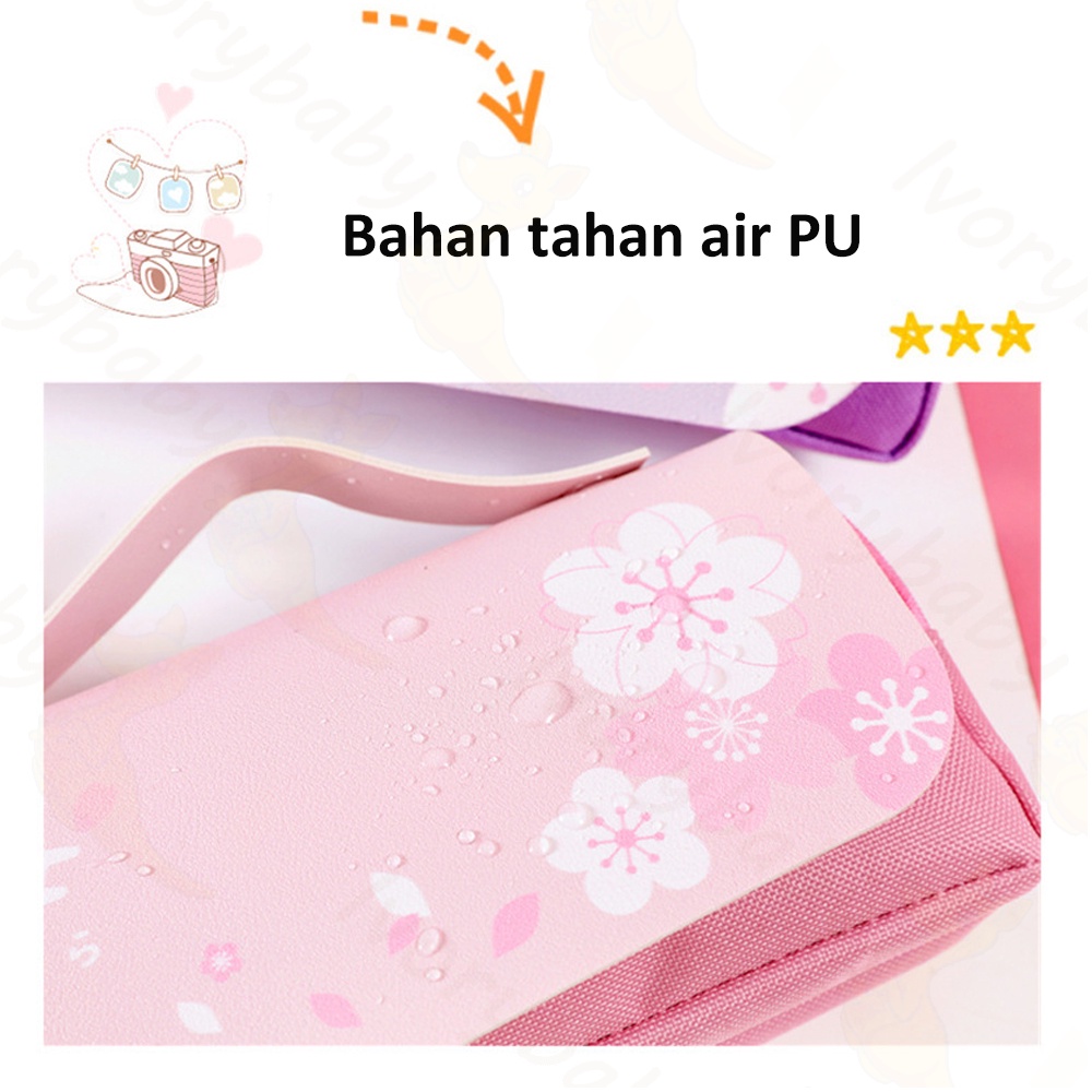 Ivorybaby Kotak pensil anak lucu Kotak pensil besar tempat pensil dekompresi Squishy pencil case waterproof