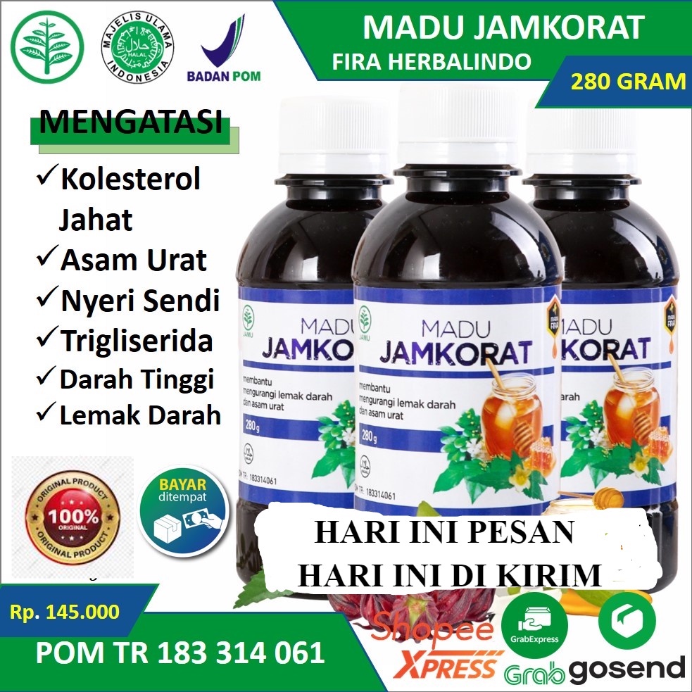 

[COD] Madu JAMKORAT Original Obat Herbal Asam Urat Dan Kolesterol Herbal Alami mengurangi Lemak Dalam Darah