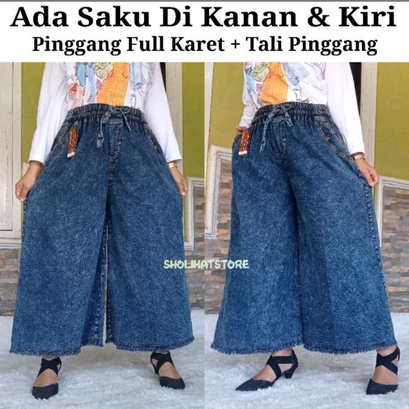 KULOT JEANS RAWIS / CELANA KULOT RAWIS DENIM JEANS / KULOT TERBARU / CELANA KULOT RAWIS / KULOT RAWIS WASSHED / KULOT RAWIS PREMIUM / KULOT JEANS RAWIS