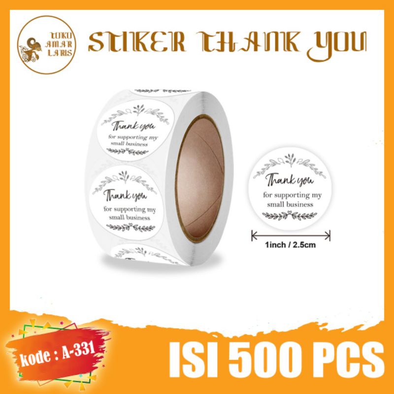 

Sticker Thank You 1 Roll 500 pcs kode A-331 !!!