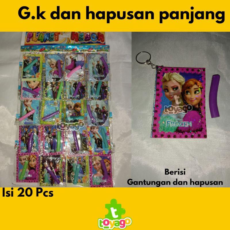 Mainan Ganci Karakter dan Hapusan Sosis 20 Pcs Grosir Murah