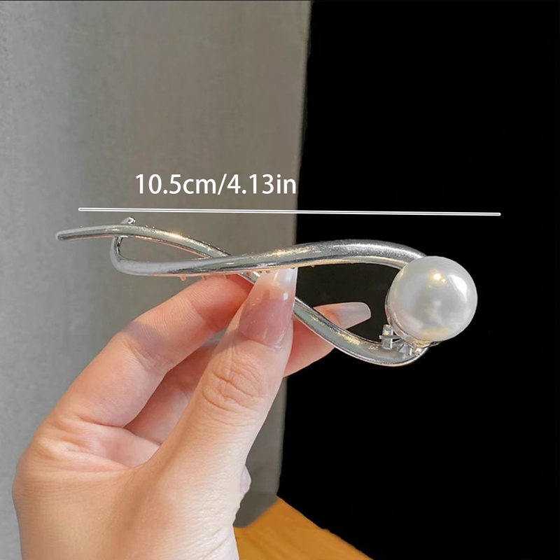 Korea Logam Kupu-Kupu Mutiara Klip Rambut Jepit Rambut Fashion Manis Ponytail Clip Barrettes Hairgrips Hiasan Kepala Wanita Hair Accessorie