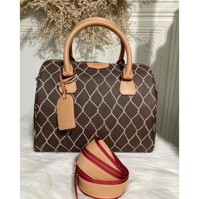 tas bonia original speedy M batik