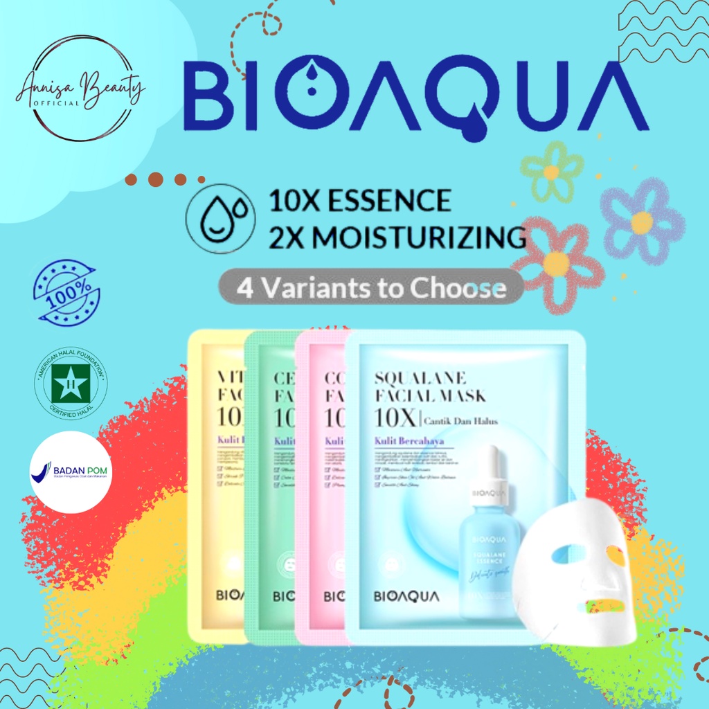 [BPOM][100% ORIGINAL] BIOAQUA Sheet Mask 10x The Effect Mask 28ml