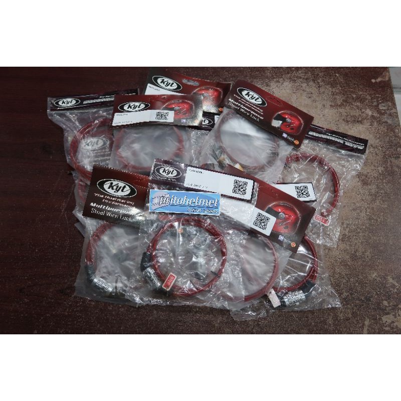 Wire Lock Gembok Helm Anti Maling Original KYT