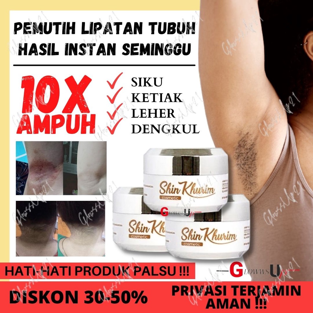 CREAM PENCERAH KETIAK SHINKURIM - PEMUTIH SELANGKANGAN - PEMUTIH BADAN PERMANEN PERAWATAN TUBUH