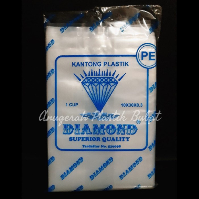 Kantong Plastik Bening Bahan PE Untuk 1 Cup/ Pe Juice 10x30