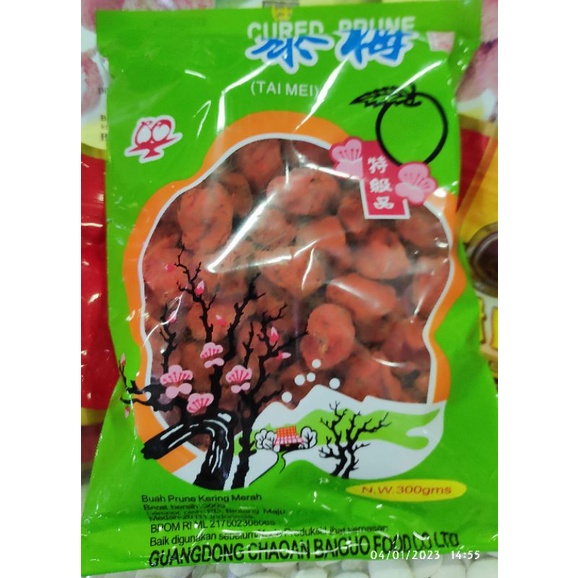 

SHUN TAI tai mei cured prune kering semboi merah cemilan imlek 300gr