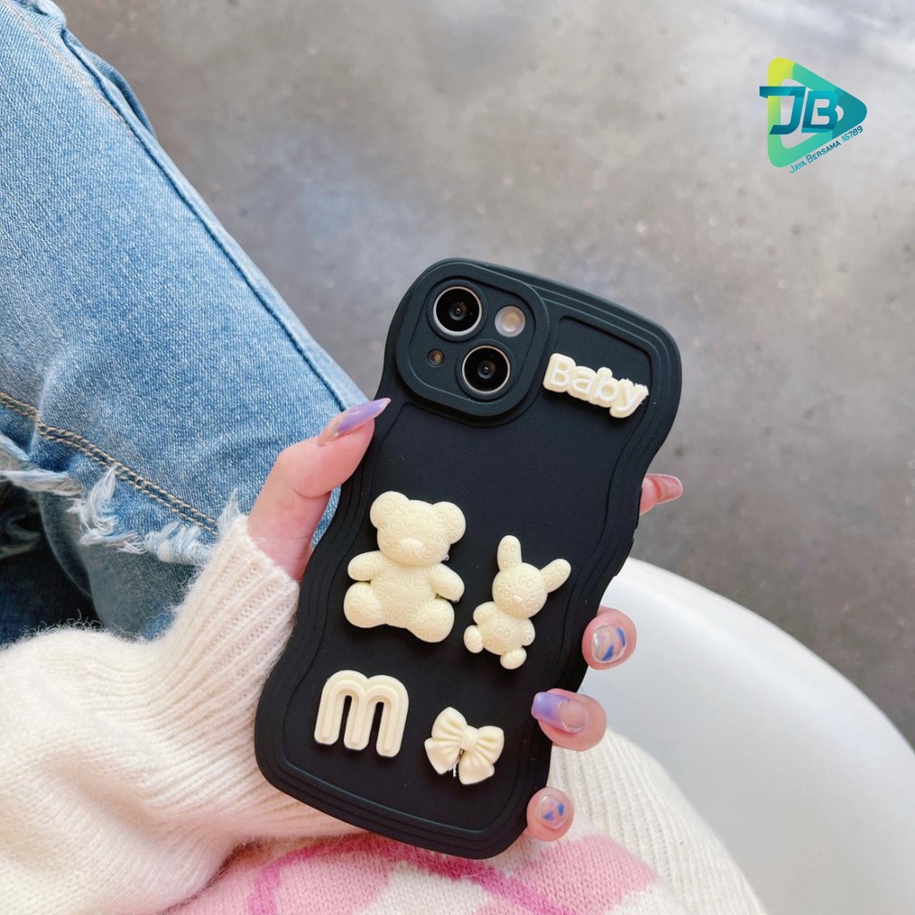 Y026 SOFTCASE 3D KARAKTER RABBIT MODEL GELOMBANG WAVE FOR VIVO Y51 Y12 Y15 Y17 Y15S Y01 Y16 Y02S Y20 Y12S Y20I Y20S Y21S Y33S Y32 Y22 Y22S Y35 Y75 Y55 T1 Y30 Y50 Y30I Y53 Y83 Y91 Y95 V5S V5 LITE Y66 V21 V23E V25 V25E V25 PRO JB6855